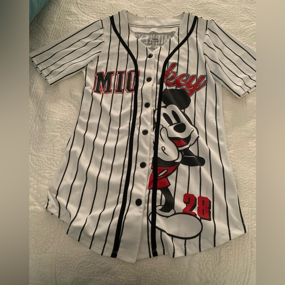Disney Short Sleeves Mickey Mouse Comfy Jersey Size XS (0-2) PreOwned